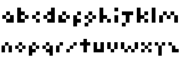 Kuadriculado-normal Font Litere mici
