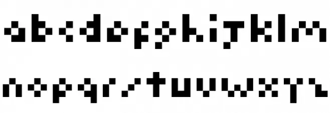 Kuadriculado-normal Font Litere mici