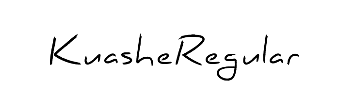 Kuashe Regular  フリーフォントのダウンロード