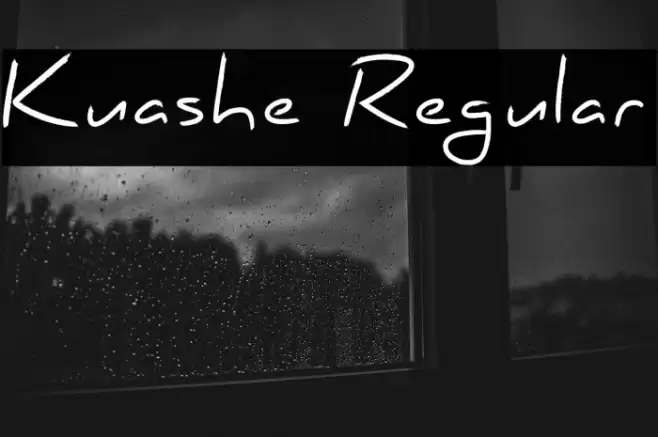 Kuashe Regular Font examples