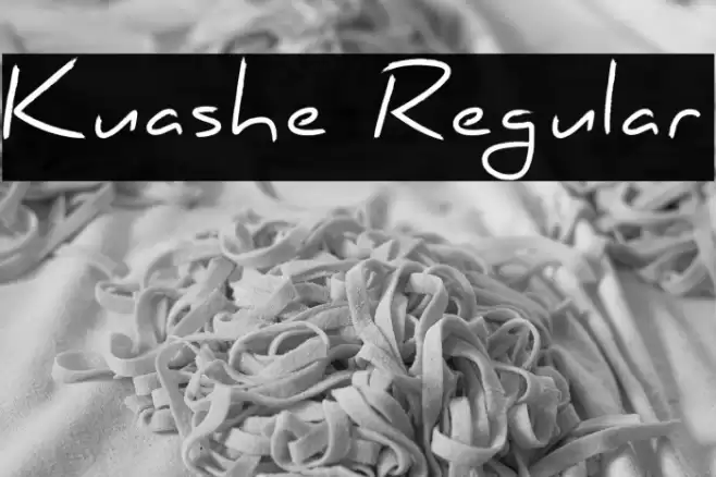 Kuashe Regular Font examples