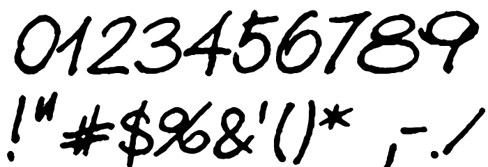 Kuba Reczny 2005 Font OTHER CHARS