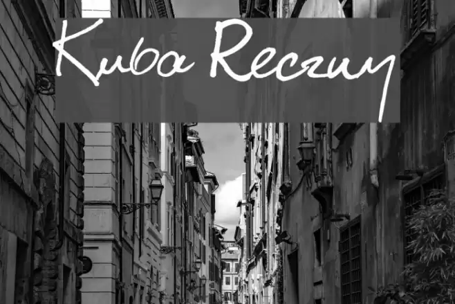 Kuba Reczny Font examples