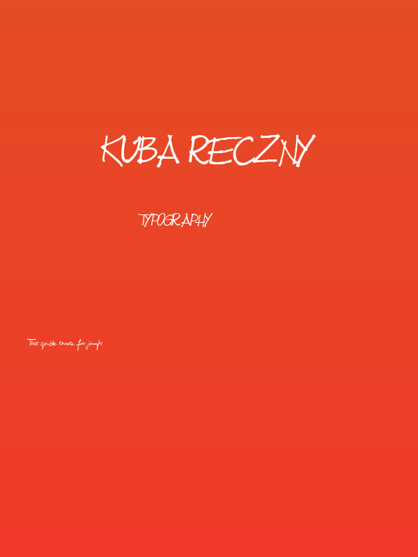 Kuba Reczny Poster