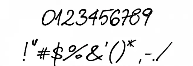 KubaRecznyNeue-Regular Font OTHER CHARS