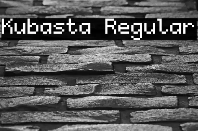 Kubasta Regular Font examples