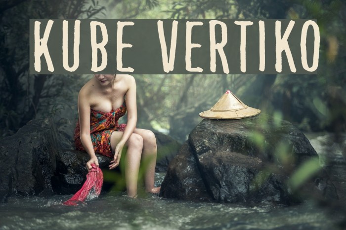 Kube Vertiko Font examples