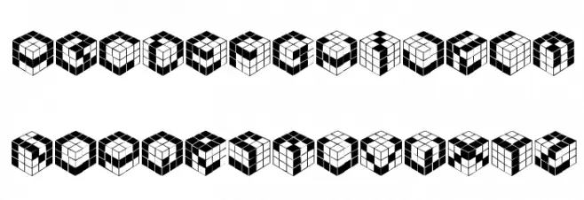 Kubic's Rube Schriftart Groß