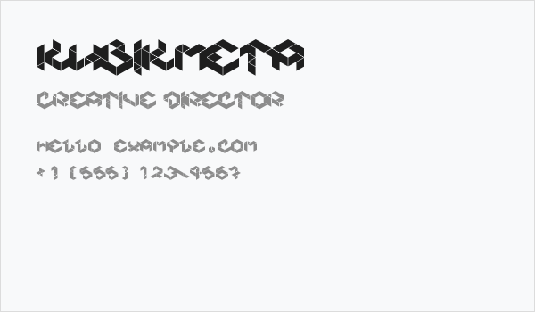 Kubikmeta Business Card