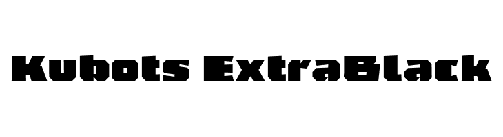 Kubots ExtraBlack  नि: शुल्क फ़ॉन्ट्स डाउनलोड