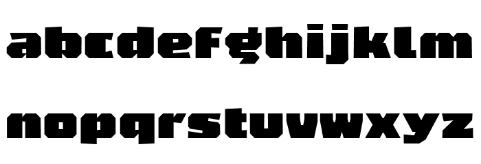 Kubots ExtraBlack Font LOWERCASE