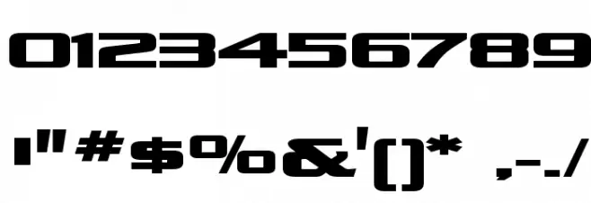 Kubra_Bold Font Alte caractere