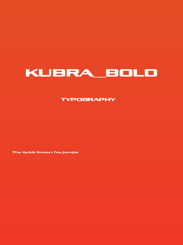 Kubra_Bold Poster