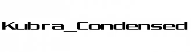 Kubra_Condensed  Frei Schriftart Herunterladen