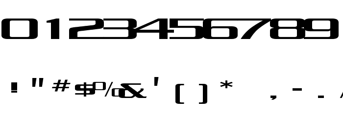 Kubra_Condensed Font OTHER CHARS