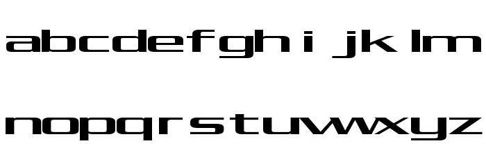 Kubra_Condensed Font LOWERCASE