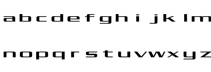 Kubra_Extended Font LOWERCASE