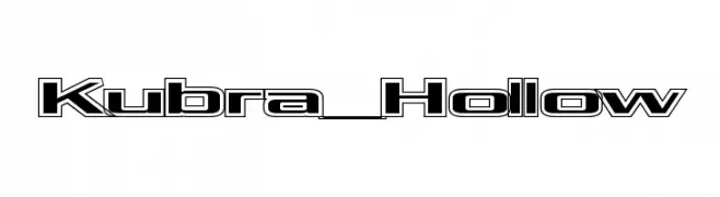 Kubra_Hollow  Frei Schriftart Herunterladen