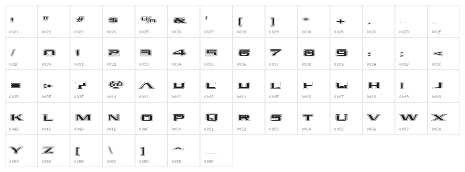Kubra_Hollow Character Map