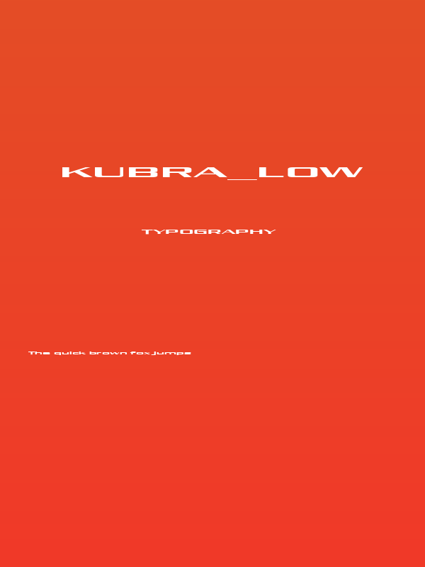 Kubra_Low Poster