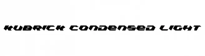 Kubrick Condensed Light  Fuentes Gratis Descargar