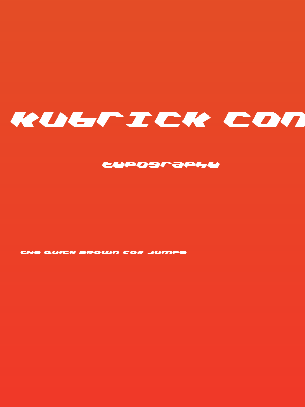 Kubrick Condensed Light Poster