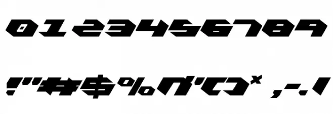 Kubrick Condensed Font OTHER CHARS