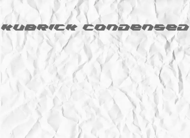 Kubrick Condensed Font examples