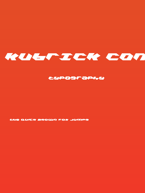 Kubrick Condensed Poster