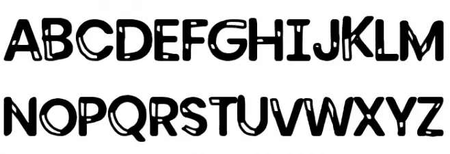 Kubrick Display Font Litere mari