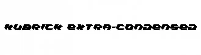 Kubrick Extra-Condensed  Fuentes Gratis Descargar