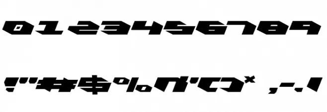 Kubrick Leftalic フォント その他の文字