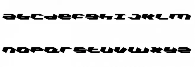 Kubrick Leftalic Шрифта ВЕРХНИЙ