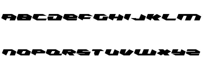 Kubrick Leftalic Font LOWERCASE