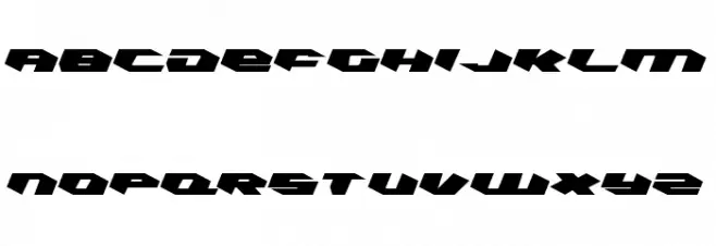 Kubrick Leftalic Font LOWERCASE