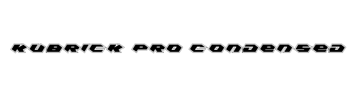 Kubrick Pro Condensed  免费字体下载