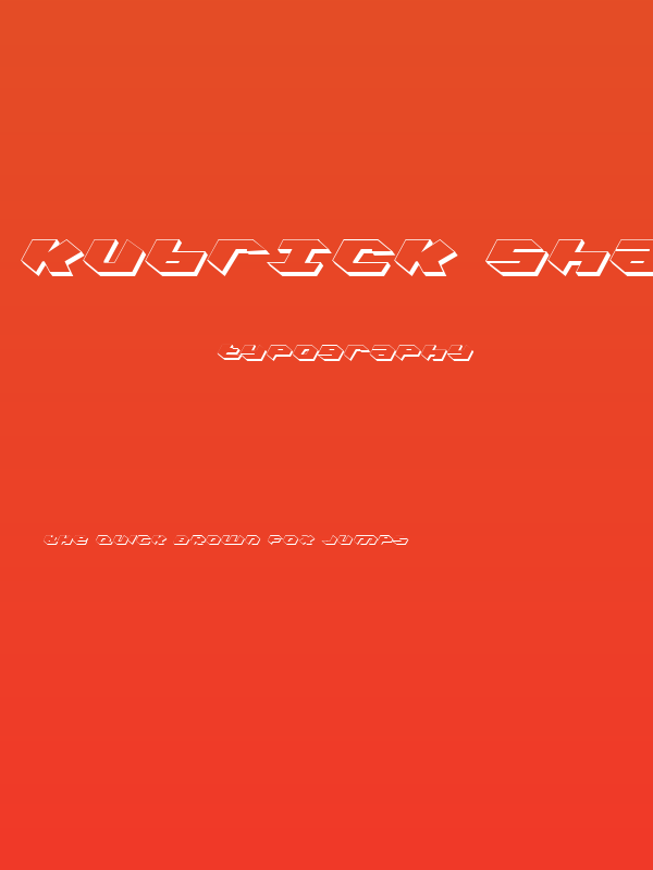 Kubrick Shadow Condensed Poster