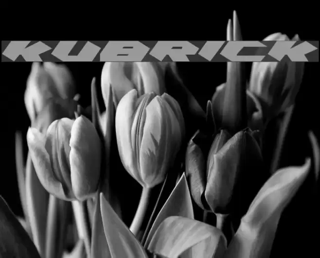 Kubrick Schriftart examples