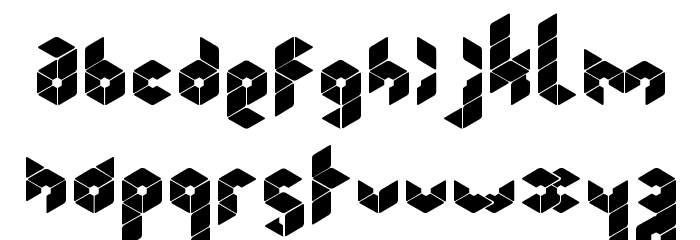 Kubrubi Font LOWERCASE