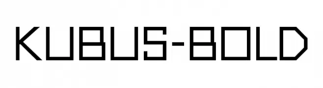 Kubus-Bold  Frei Schriftart Herunterladen