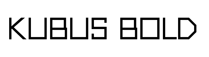 Kubus Bold  नि: शुल्क फ़ॉन्ट्स डाउनलोड