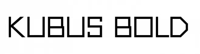 Kubus Bold  Fuentes Gratis Descargar