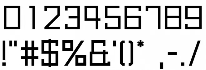 Kubus Bold Font OTHER CHARS