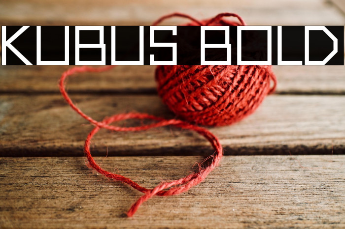 Kubus Bold Example 3