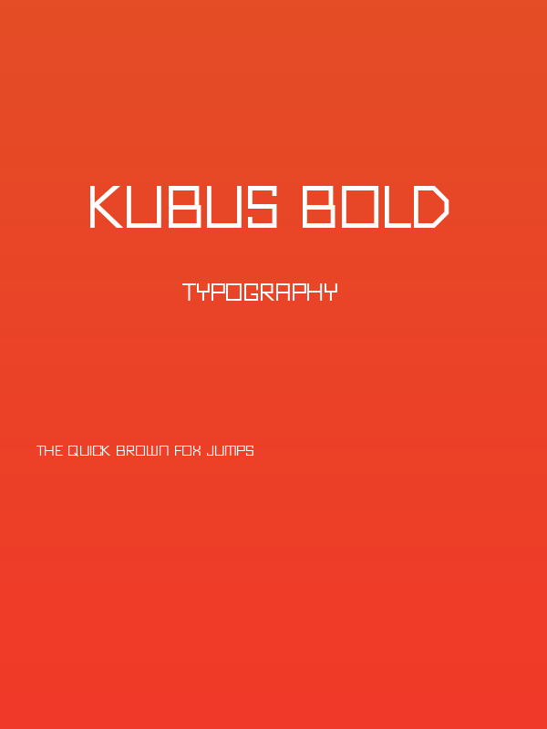 Kubus Bold Poster