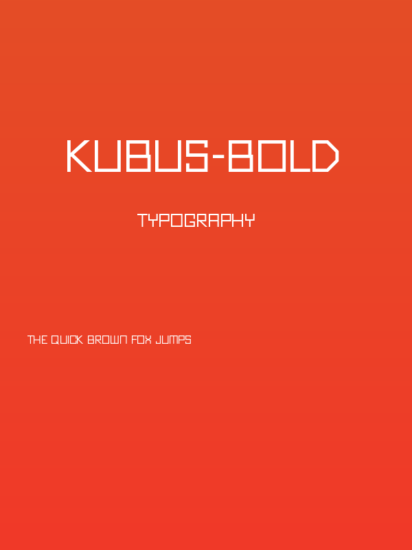 Kubus-Bold Poster