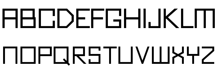 Kubus-Bold Font LOWERCASE