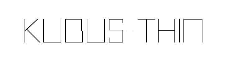 Kubus-Thin  Free Fonts Download