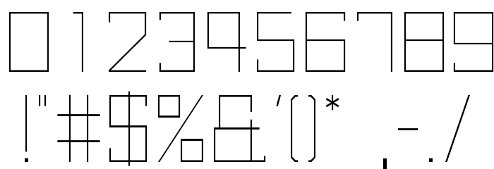 Kubus-Thin Font OTHER CHARS