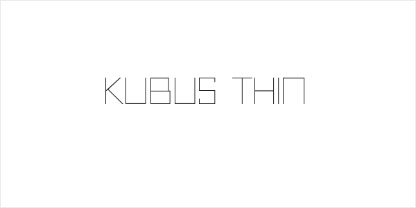 Kubus Thin Logo